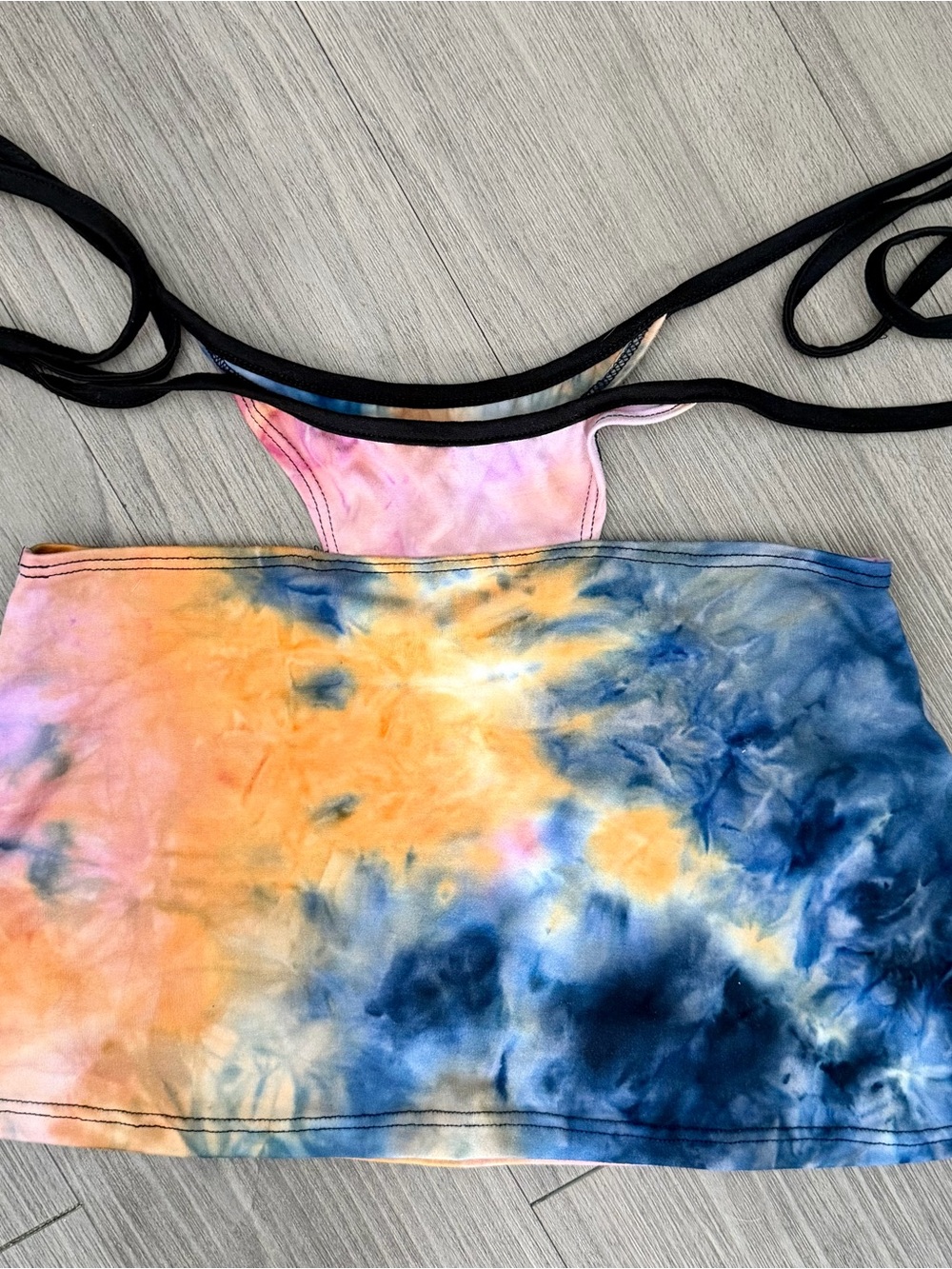 ONE BY ONE Tie Dye Crop Top